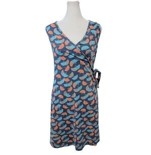 Synergy Organic Cotton Recycled Polyester Wrap Dress Small